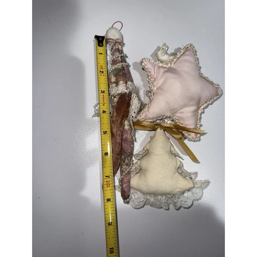 Mark Roberts Vintage Santa Fairy And 2 Other Handmade‎ Ornaments Q